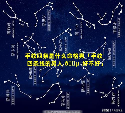 手纹四条是什么命格男「手纹四条线的男人 🌵  好不好」